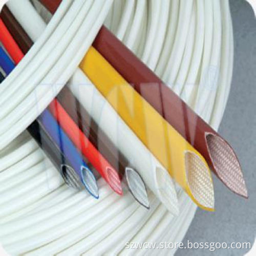 Braided Fiber Glass Sleeving coating Silicone
